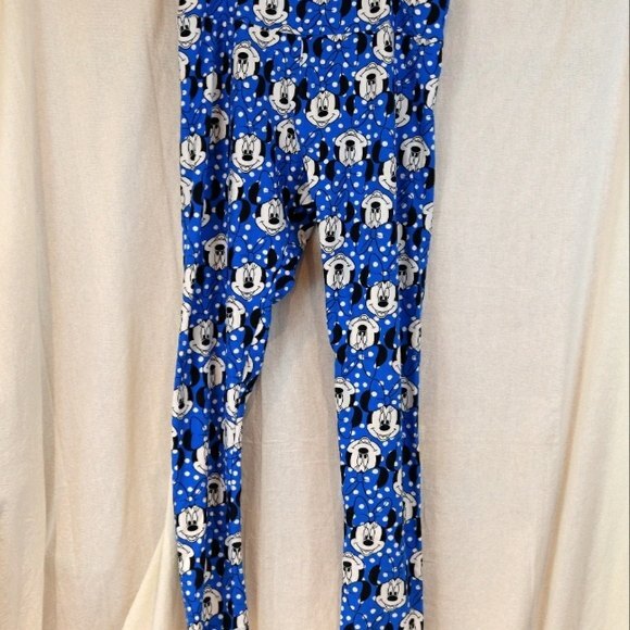 LuLaRoe Minnie Mouse Print Leggings TC Comfortable Stretch Disney Fan Favorite - Picture 3 of 10
